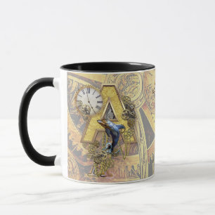Alphabet-monogram capital-letter A Mug