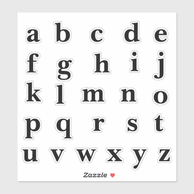 Alphabet Monogram Letters Initial (Sheet)