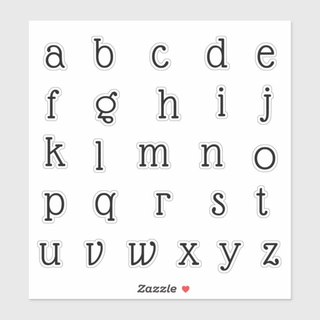 Alphabet Monogram Letters Initial (Sheet)