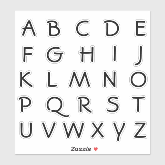 Alphabet Monogram Letters Initial (Sheet)