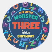 Alphabet Monsters Birthday Little Monster Add Age