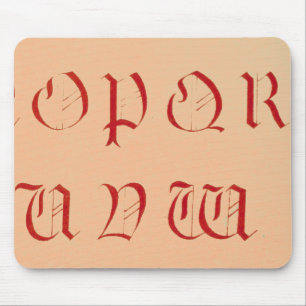 Alphabet Mouse Pad