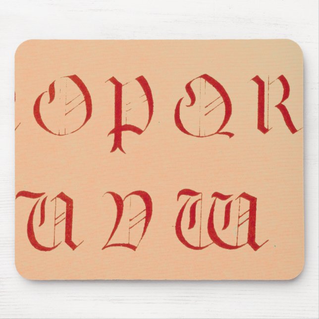 Alphabet Mouse Pad (Front)