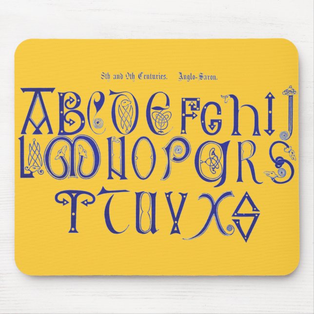 Alphabet Mouse Pad (Front)