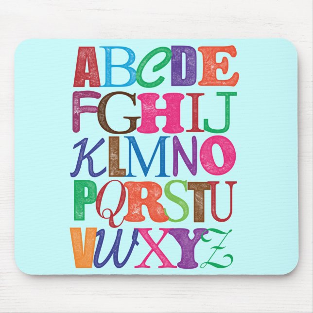 Alphabet Mousepad (Front)
