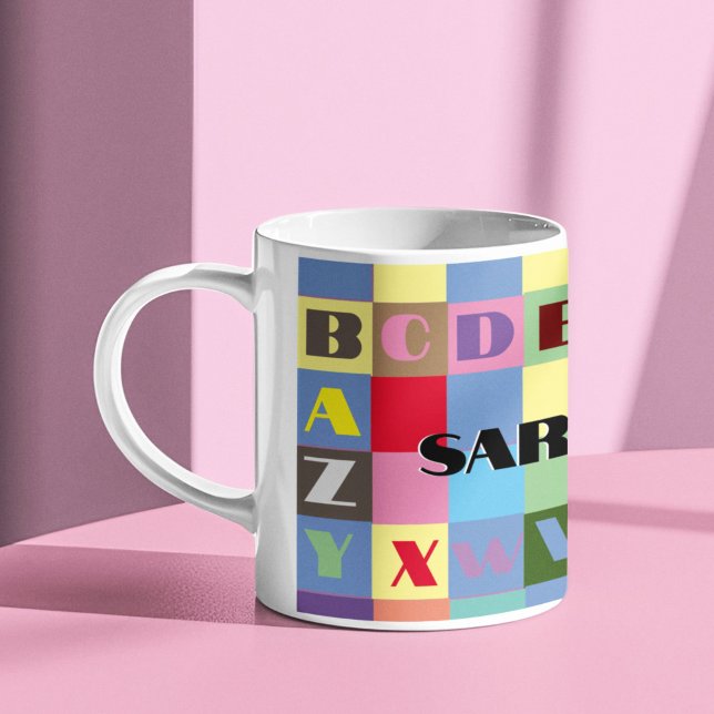 Alphabet Mug colourful personalised name (Creator Uploaded)