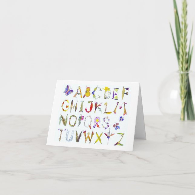 Alphabet Note Cards (Front)
