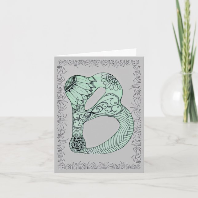 Alphabet Note Cards Letter B (Front)