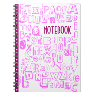 Alphabet Notebook (Fuchsia)