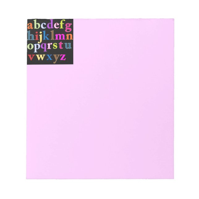 Alphabet Notepad (Front)