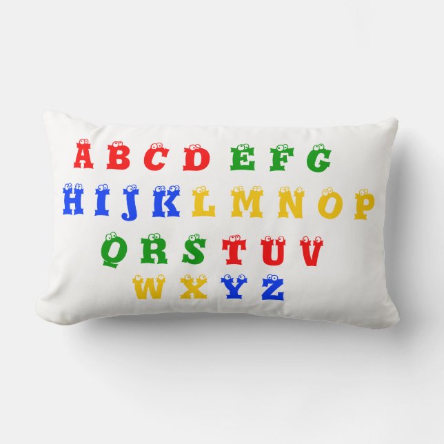 Alphabet & Numbers 1-10 Pillow (Front)