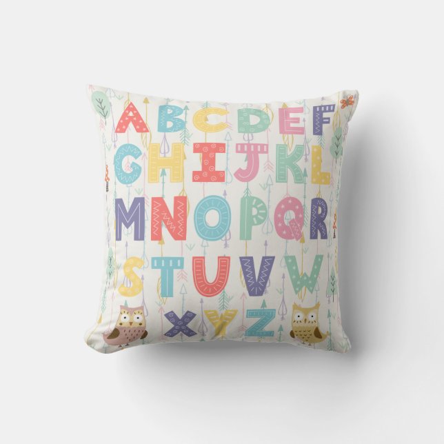 Alphabet Nursery Cushion (Front)