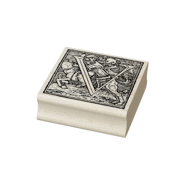 Alphabet of Death Letter V Rubber Stamp (Stamp)