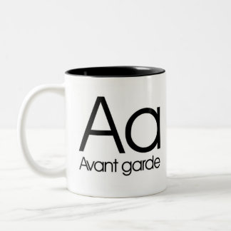 Alphabet Of Typography Mug - Avant Garde