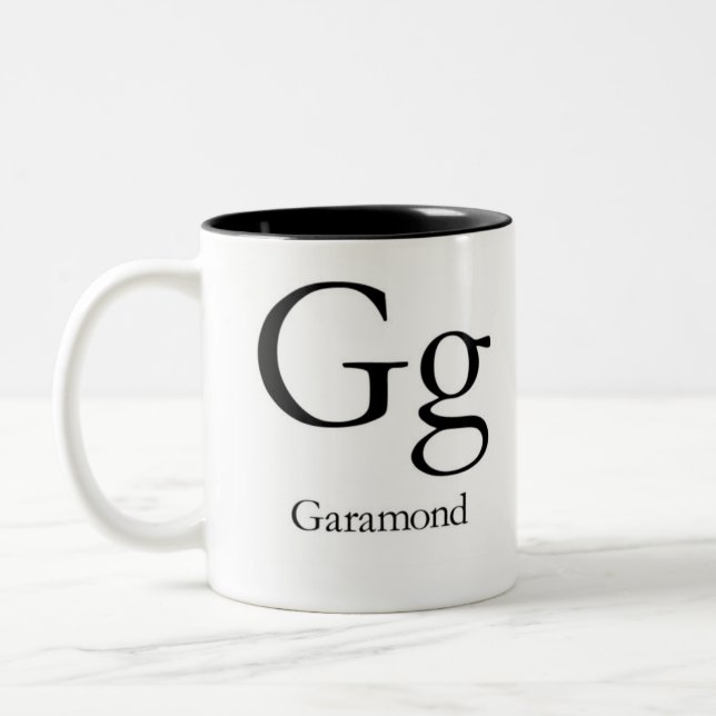 Alphabet Of Typography Mug -  Garamond (Left)