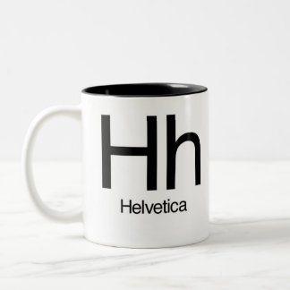 Alphabet Of Typography Mug - Helvetica