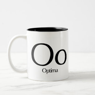 Alphabet Of Typography Mug - Optima Mug