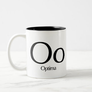 Alphabet Of Typography Mug - Optima Mug