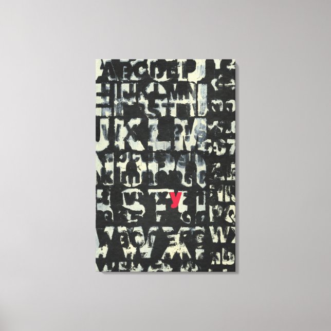 Alphabet Painting by Norman Wyatt Canvas Print (Front)