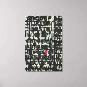 Alphabet Painting by Norman Wyatt Canvas Print