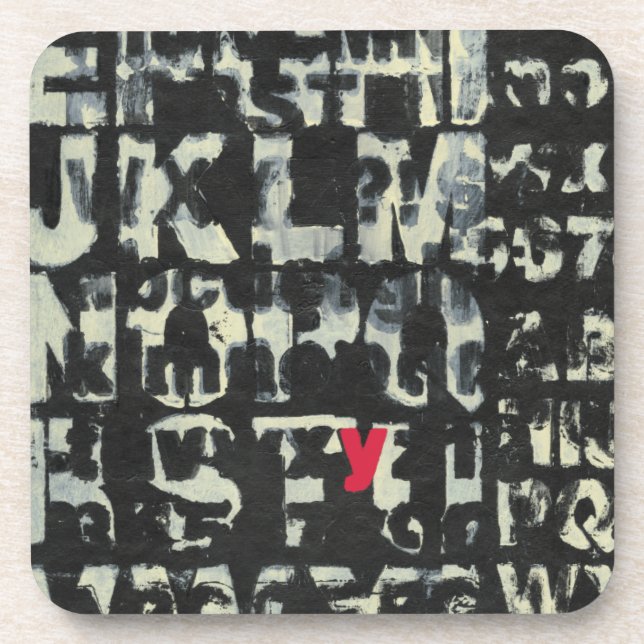 Alphabet Painting by Norman Wyatt Coaster (Front)
