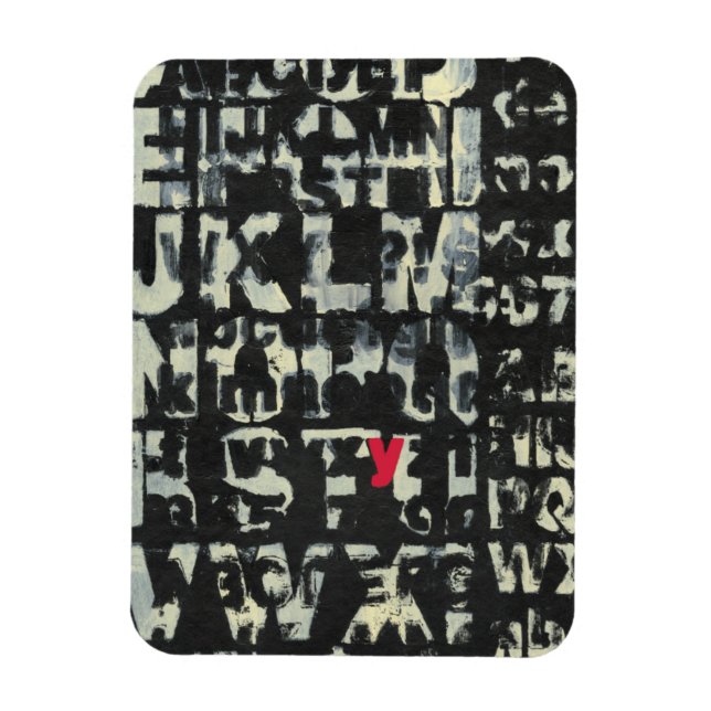 Alphabet Painting by Norman Wyatt Magnet (Vertical)