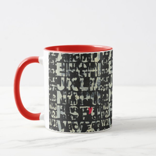 Alphabet Painting by Norman Wyatt Mug (Left)