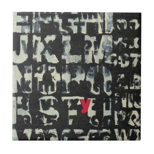 Alphabet Painting by Norman Wyatt Tile (Front)