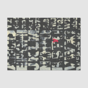 Alphabet Painting by Norman Wyatt Tissue Paper