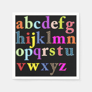 Alphabet Paper Napkin