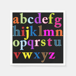 Alphabet Paper Napkin