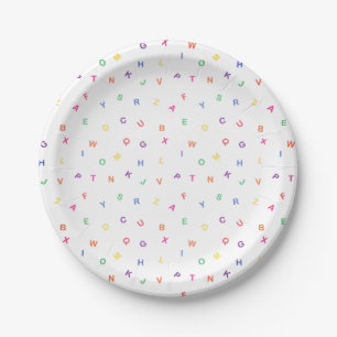 Alphabet Paper Plate