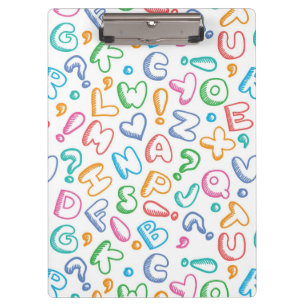 alphabet pattern clipboard