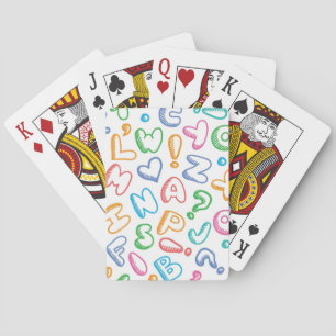 alphabet pattern playing cards