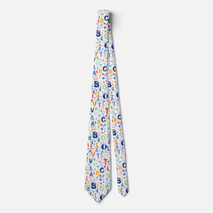 Alphabet Pattern Tie