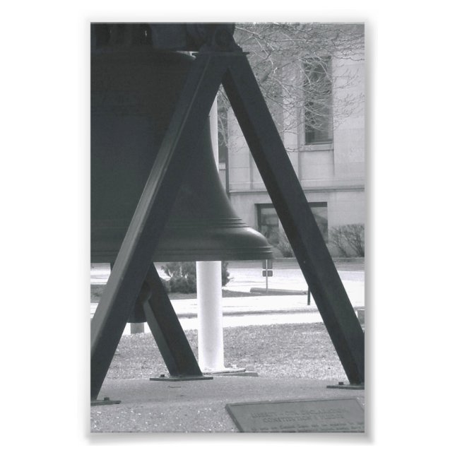 Alphabet Photo Letter A1 Black and White Print (Front)