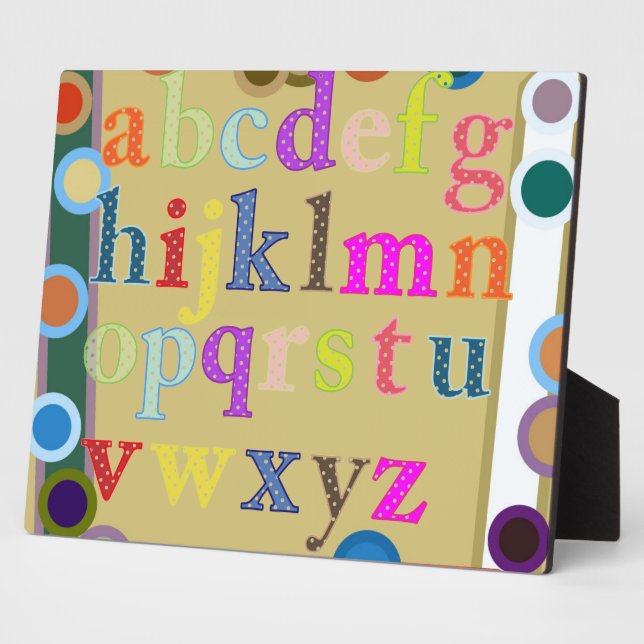 Alphabet Plaque (Side)