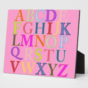 Alphabet Plaque