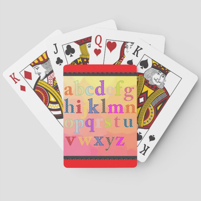 Alphabet Playing Cards (Back)