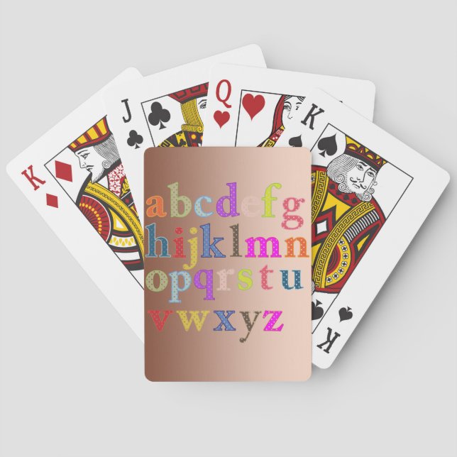 Alphabet Playing Cards (Back)