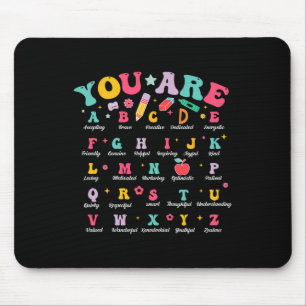 Alphabet Positive Affirmations Back To School Teac Mouse Mat