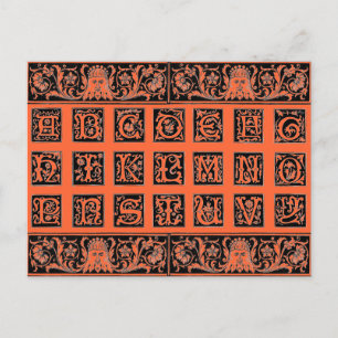 Alphabet Postcard