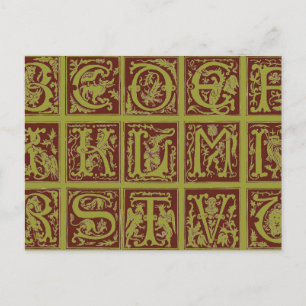 Alphabet Postcard