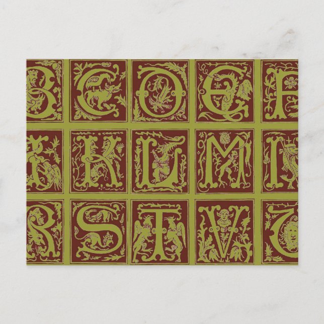 Alphabet Postcard (Front)