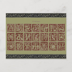 Alphabet Postcard