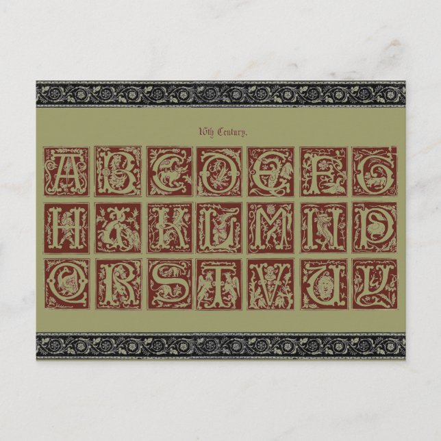 Alphabet Postcard (Front)
