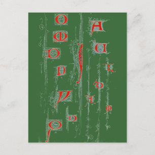 Alphabet Postcard