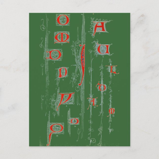 Alphabet Postcard (Front)