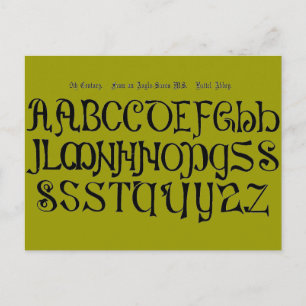 Alphabet Postcard