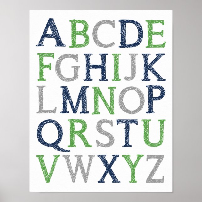 Alphabet Poster (Front)